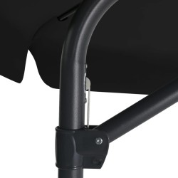 Parasol de jardin avec mât en acier 300 cm Noir 537740537740