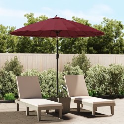 Parasol d'extérieur avec mât en aluminium 270 cm rouge bordeaux 537742537742