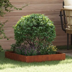 Bordure de Pelouse 6 pcs Rouillé 60 x 60 x 13 cm 537744537744