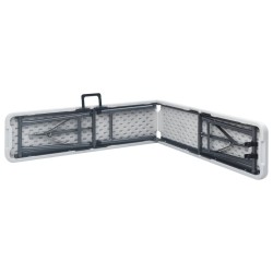 Bancs de jardin pliables lot de 2 180 cm PEHD Blanc 537751537751