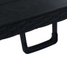 Table pliable de jardin Noir 180x75x72 cm PEHD Imitation rotin 537752537752