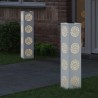 Lumière de chemin LED solaire 2 pcs Blanc Acier laminé à froid 537754537754
