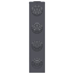 Lumière de chemin LED solaire 2 pcs Anthracite 537755537755