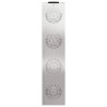 Lumière de chemin LED solaire 2 pcs Argenté Acier inoxydable 537757537757