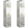 Lumière de chemin LED solaire 2 pcs Argenté Acier Galvanisé 537761537761