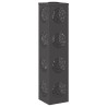 Lumière de chemin LED solaire 2 pcs Noir Acier laminé à froid 537762537762