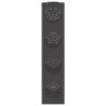 Lumière de chemin LED solaire 2 pcs Noir Acier laminé à froid 537762537762