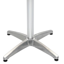 Table de jardin Argenté 60x60x70 cm Aluminium et WPC 537764537764