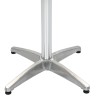 Table de jardin Argenté 60x60x70 cm Aluminium et WPC 537764537764