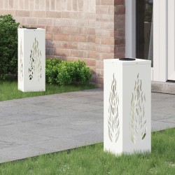 Lumière de chemin LED solaire 2 pcs Blanc Acier laminé à froid 537765537765