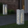 Lumière de chemin LED solaire 2 pcs Blanc Acier laminé à froid 537765537765