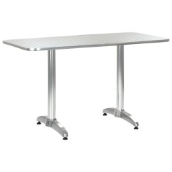 Ensemble à manger d'extérieur 5 pcs Aluminium Argenté 537768537768