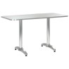 Ensemble à manger d'extérieur 5 pcs Aluminium Argenté 537768537768
