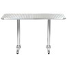 Ensemble à manger d'extérieur 5 pcs Aluminium Argenté 537768537768