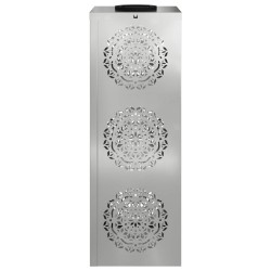 Lumière de chemin LED solaire 2 pcs Argenté Acier Galvanisé 537769537769
