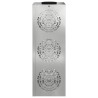 Lumière de chemin LED solaire 2 pcs Argenté Acier Galvanisé 537769537769