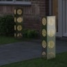 Lumière de chemin LED solaire 2 pcs Argenté Acier Galvanisé 537770537770