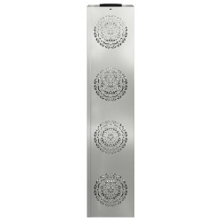 Lumière de chemin LED solaire 2 pcs Argenté Acier Galvanisé 537770537770