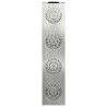 Lumière de chemin LED solaire 2 pcs Argenté Acier Galvanisé 537770537770