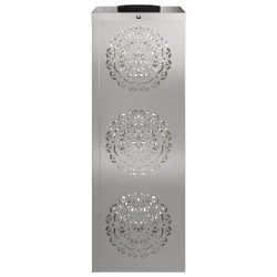 Lumière de chemin LED solaire 2 pcs Argenté Acier inoxydable 537773537773