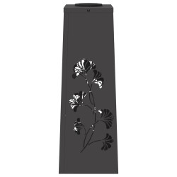 Lumière de chemin LED solaire 2 pcs Noir Acier laminé à froid 537774537774