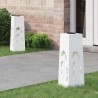 Lumière de chemin LED solaire 2 pcs Blanc Acier laminé à froid 537775537775