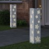 Lumière de chemin LED solaire 2 pcs Blanc Acier laminé à froid 537778537778