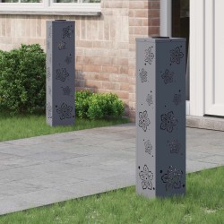 Lumière de chemin LED solaire 2 pcs Anthracite 537779537779