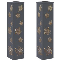 Lumière de chemin LED solaire 2 pcs Anthracite 537779537779