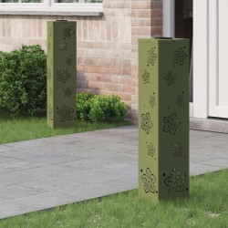 Lumière de chemin LED solaire 2 pcs Vert olive 537780537780