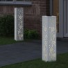 Lumière de chemin LED solaire 2 pcs Blanc Acier laminé à froid 537784537784