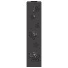 Lumière de chemin LED solaire 2 pcs Noir Acier laminé à froid 537785537785