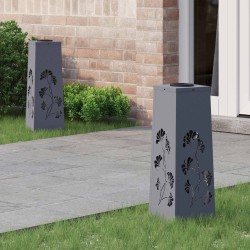 Lumière de chemin LED solaire 2 pcs Anthracite 537787537787