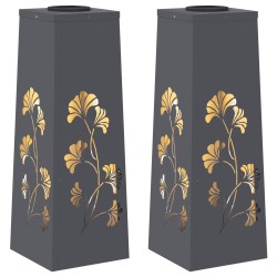 Lumière de chemin LED solaire 2 pcs Anthracite 537787537787