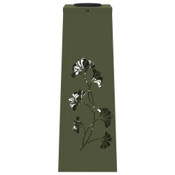 Lumière de chemin LED solaire 2 pcs Vert olive 537789537789