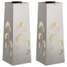 Lumière de chemin LED solaire 2 pcs Argenté Acier inoxydable 537790537790