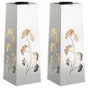 Lumière de chemin LED solaire 2 pcs Argenté Acier Galvanisé 537791537791