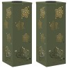 Lumière de chemin LED solaire 2 pcs Vert olive 537793537793
