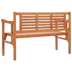 Banc pliable de jardin 120 cm Bois d'eucalyptus solide 537798537798