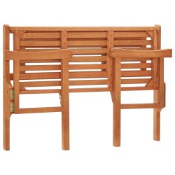 Banc pliable de jardin 120 cm Bois d'eucalyptus solide 537798537798