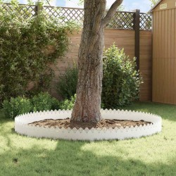 Bordures de pelouse 20 pcs Blanc 103 x 0,05 x 22 cm Acier 537799537799