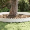 Bordures de pelouse 20 pcs Blanc 103 x 0,05 x 22 cm Acier 537799537799