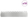 Bordures de pelouse 10 pcs Argent 103 x 0,05 x 22 cm 537804537804