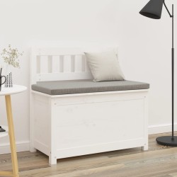 Banc Blanc 80x41x77 cm Bois de pin massif 537805537805
