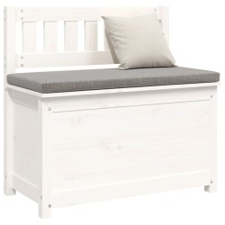 Banc Blanc 80x41x77 cm Bois de pin massif 537805537805