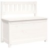 Banc Blanc 80x41x77 cm Bois de pin massif 537805537805