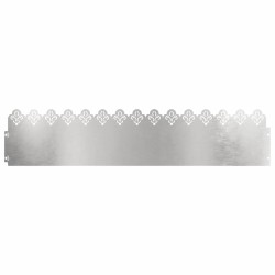 Bordures de pelouse 20 pcs Argent 103 x 0,05 x 22 cm 537807537807