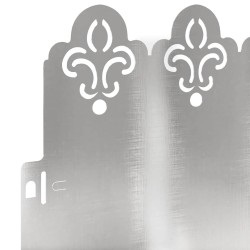 Bordures de pelouse 10 pcs Argent 103 x 0,05 x 22 cm 537808537808
