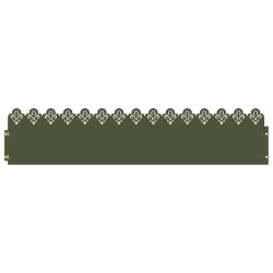 Bordures de pelouse 30 pcs Vert olive 103 x 0,05 x 22 cm Acier 537809537809