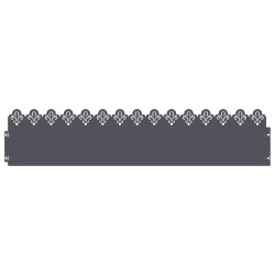 Bordures de pelouse 30 pcs Anthracite 103 x 0,05 x 22 cm Acier 537812537812